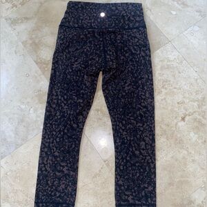 Brown  with black design. Great condition.